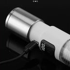Lanterna LED telescopica, cu display si carlig de prindere, incarcare USB Type-C, CB-005