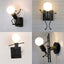 Lampă metalica retro industriala tip humanoid, soclu E27, diverse modele