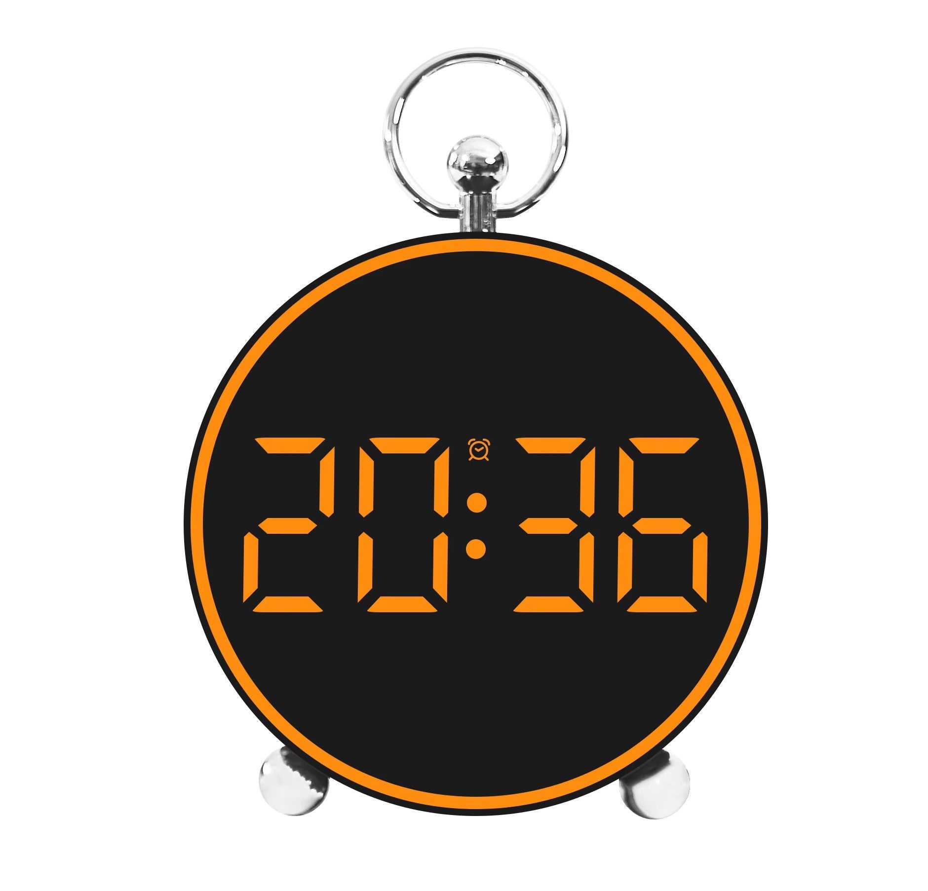 Ceas desteptator digital LED 4, 4" cu afisaj color, comanda vocala si alarme personalizabile - trezeste ecranul