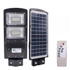 Lampă stradala proiector LED cu Incarcare Solara prin Panou Fotovoltaic + telecomanda