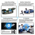 Oglindă retrovizoare 4.5 inch cu camera HD 1080P, DVR auto, cu microfon si difuzor incorporate + camera