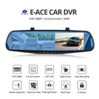 Oglindă retrovizoare 4.5 inch cu camera HD 1080P, DVR auto, cu microfon si difuzor incorporate + camera