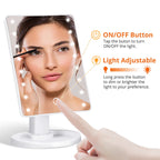 Oglindă makeup iluminata LED pentru machiaj, portabila