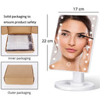 Oglindă makeup iluminata LED pentru machiaj, portabila