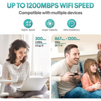 Amplificator retea, Router, WIFI Repeater, Booster, Extender, Dual Band, Gigabit, 1200MB
