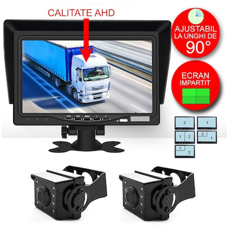 Kit marsarier cu camera AHD si display de 7", camioane, autocare, bus-uri Imagine secundară a produsului