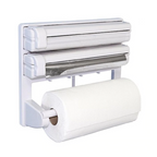 Dispenser triplu de Bucătărie pentru hartie, folie aluminiu si folie stretch