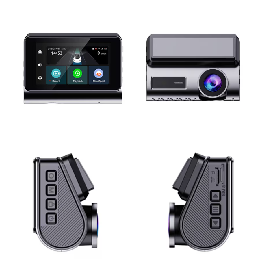 Camera video auto DVR 2K, cartela SIM 4G, monitorizare parcare 24h Imagine secundară a produsului