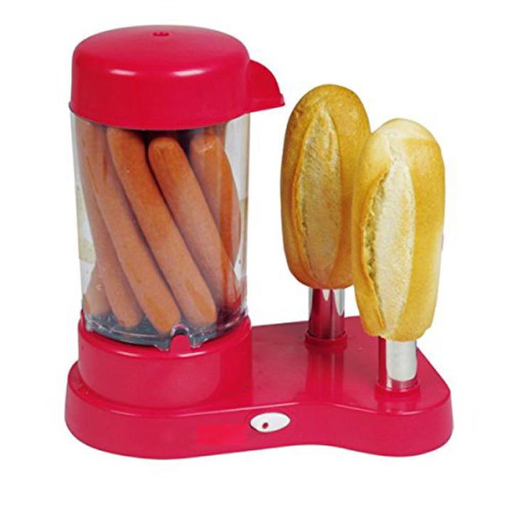 Aparat pentru preparat Hot Dog, 450W, Rosu pentru Bucătărie Practică