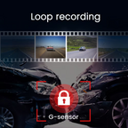 Camera video auto DVR 2K, cartela SIM 4G, monitorizare parcare 24h