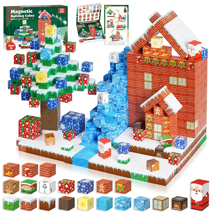 Blocuri magnetice de constructie 3D, 2.5 cm