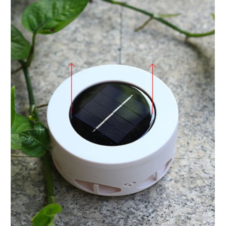 Lampă solara LED decorativa cu proiectie floare, IP65, 5W, alb rece, dimensiuni 12.5 x 6.5 cm