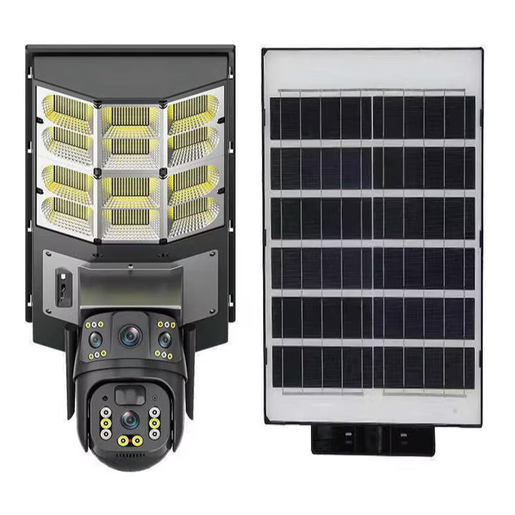 Lampă Solara cu Cameră de supraveghere SIM 4G, Aplicatie Mobila V380, 1920x2160, Microfon + Difuzor incorporat Imagine secundară a produsului