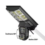 Lampă Solara cu Cameră de supraveghere SIM 4G, Aplicatie Mobila V380, 1920x2160, Microfon + Difuzor incorporat