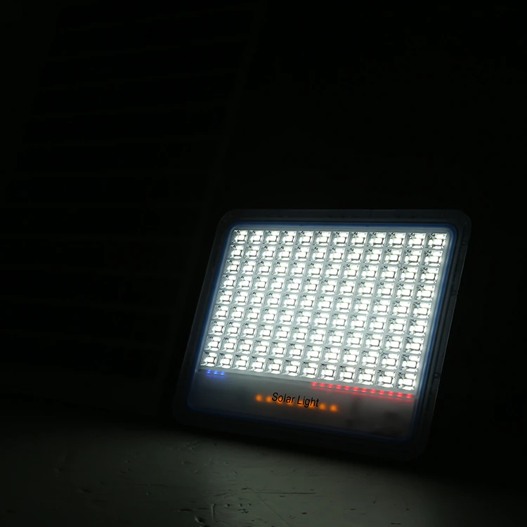 Proiector LED Jortan pentru exterior cu panou solar, telecomanda functii multiple, Solar Light IP 66, alb rece Imagine secundară a produsului