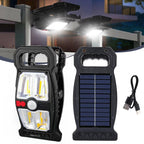 Lampă LED Solara cu senzor de miscare si clip de prindere, Iluminarea utomata, USB Type-C, IP65