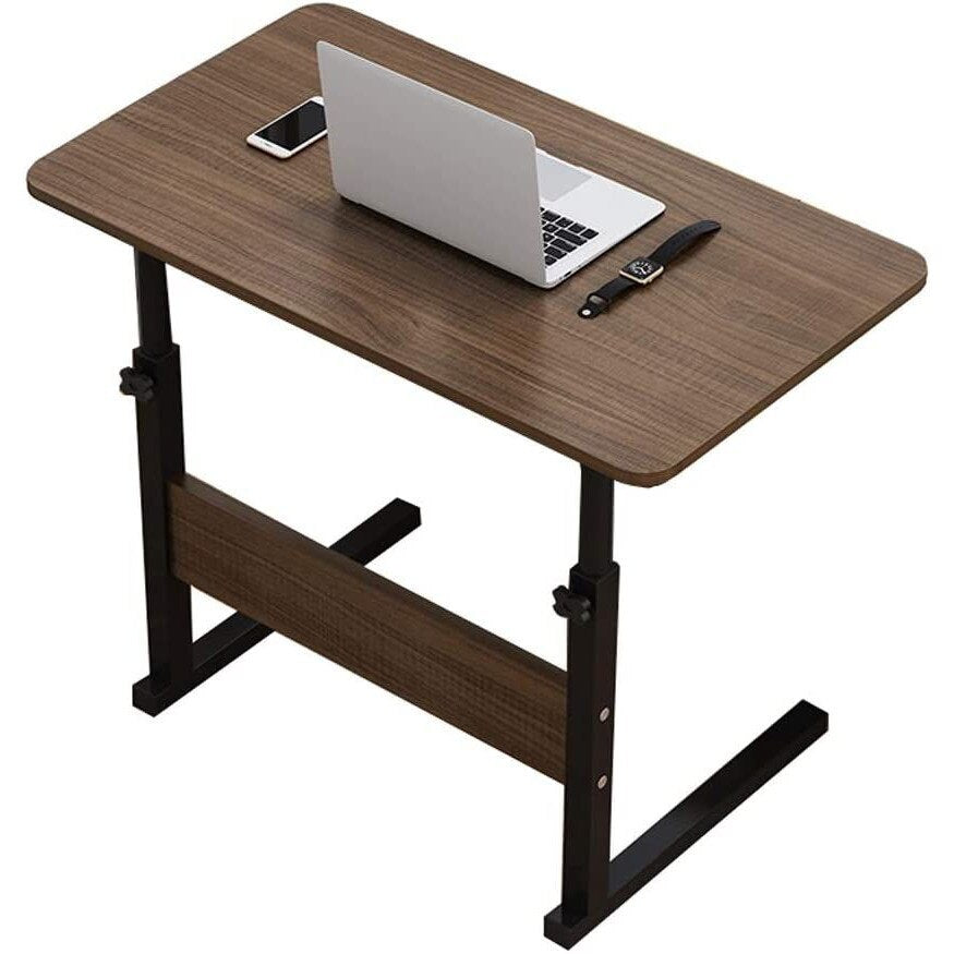 RESIGILAT - Masuta laptop reglabila, mini birou cu roti, 80 cm x 40 cm Imagine secundară a produsului