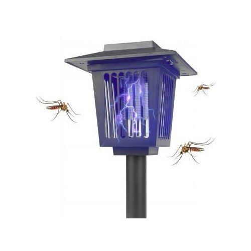Lampă Solara Anti-Insecte 2 in 1 cu LED UV si Lumina Decorativa, Exterior/Interior, 3 Tipuri de Montaj