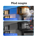 Cameră de supraveghere Tripla WIFI, 12MP, Exterior/Interior