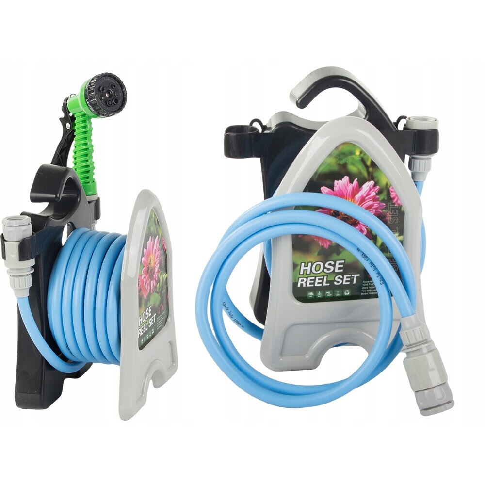 Set furtun gradinarit 10m 1/2" cu suport, plastic, 26x17x14cm Imagine secundară a produsului