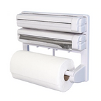 Dispenser triplu de Bucătărie pentru hartie, folie aluminiu si folie stretch