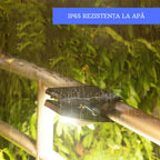 Lampă LED Solara cu senzor de miscare si clip de prindere, Iluminarea utomata, USB Type-C, IP65