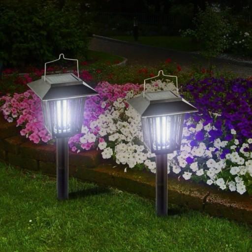 Lampă Solara Anti-Insecte 2 in 1 cu LED UV si Lumina Decorativa, Exterior/Interior, 3 Tipuri de Montaj Imagine secundară a produsului