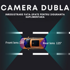 Camera video auto DVR 2K, cartela SIM 4G, monitorizare parcare 24h
