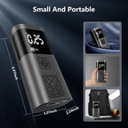 Compresor Auto Portabil, 3 in 1, Baterie 6000mAh Tip Powerbank