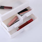 Organizator Cosmetice cu Capac Glisant Transparent si 3 Sertare