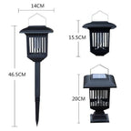 Lampă Solara Anti-Insecte 2 in 1 cu LED UV si Lumina Decorativa, Exterior/Interior, 3 Tipuri de Montaj
