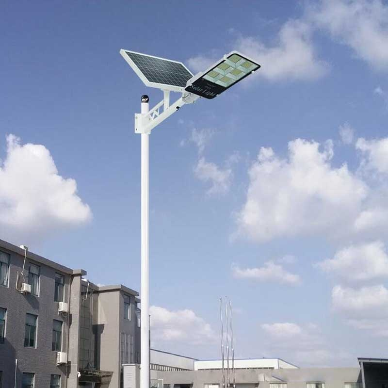 Lampă solara stradala LED SMD, cu panou solar, telecomanda si brat montare