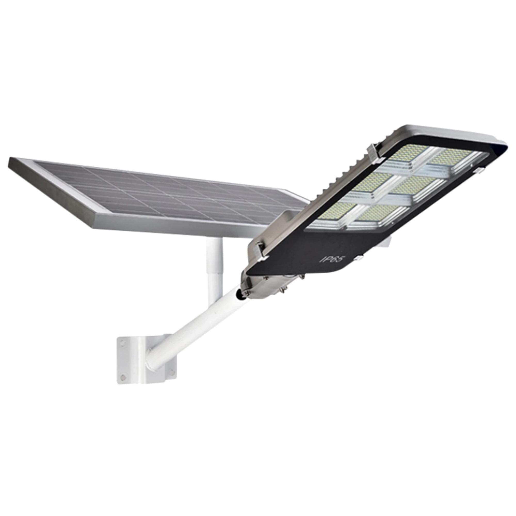 Lampă solara stradala LED SMD, cu panou solar, telecomanda si brat montare