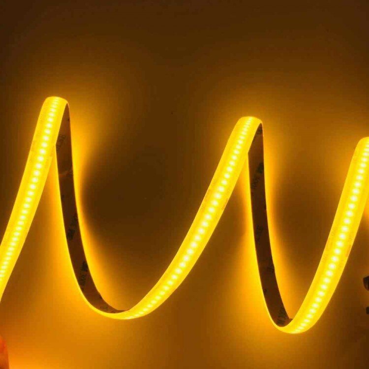 Bandă LED COB Strip 5M, 1400lm/M, 12-14 w/M, lumina calda sau lumina rece Imagine secundară a produsului