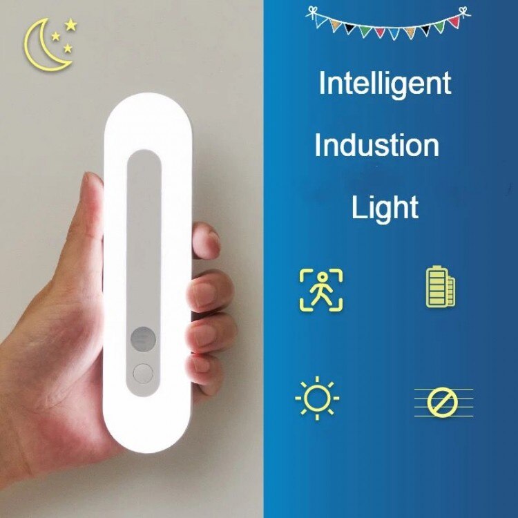 Lampă dulap cu LED, reincarcabila, cu senzor de miscare, cu magnet, lumina calda