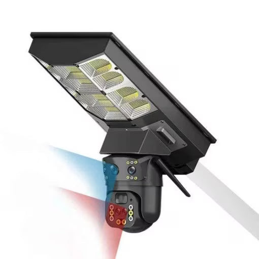 Lampă Solara cu Cameră de supraveghere SIM 4G, Aplicatie Mobila V380, 1920x2160, Microfon + Difuzor incorporat
