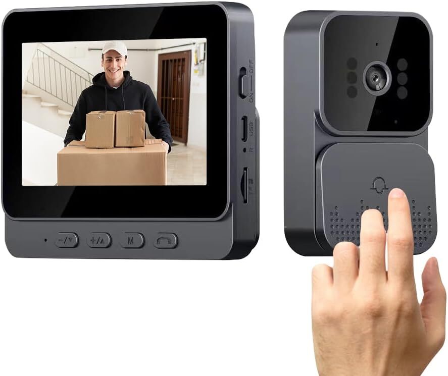 Sonerie video inteligenta Wireless, Ecran IPS 4.3 inch, Night Vision