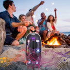 Boxa Portabila Bluetooth, Design Transparent cu Lumini RGB si Sunet Puternic