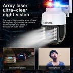 Camera supraveghere WIFI 1080p, cu sirena, vedere color noaptea, Rotire 360, V380 pro