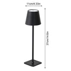 Lampă de masa wireless, metalica, cu touch, reincarcabila USB-C, 3 moduri iluminare, 3.5W