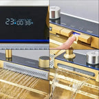 Chiuveta multifunctionala cu 2 cascade cu accesorii incluse, afisaj digital a temperaturii si robinet cascada,
