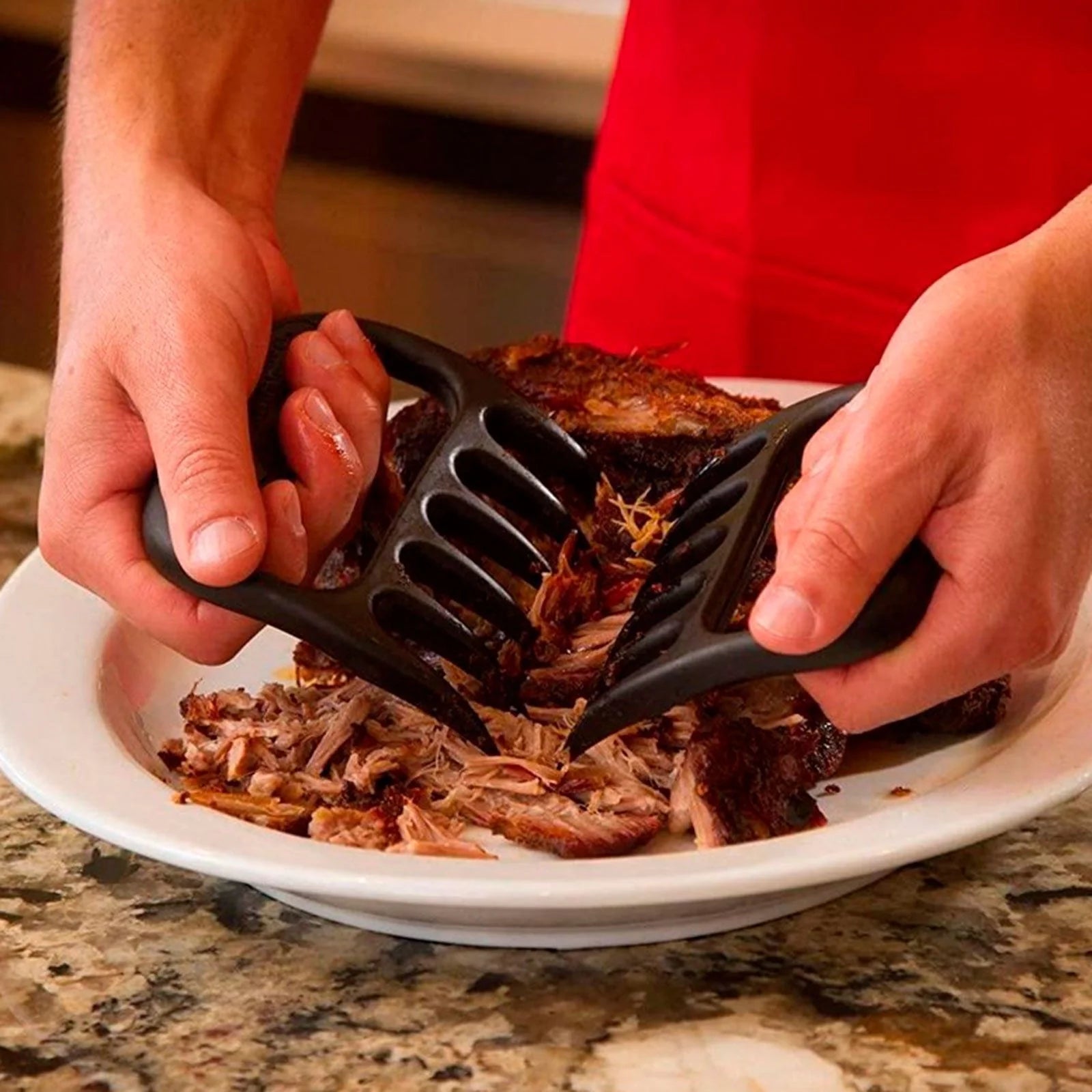 Set 2 gheare pentru carne si preparate pulled pork 11 x 11 x 2, 5 cm, Bear Paws Imagine principală a produsului