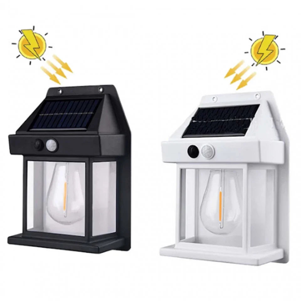 Lampă solara bec de perete LED cu senzor de miscare