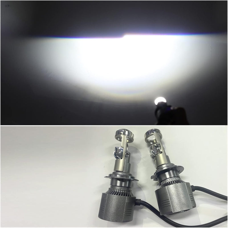Set 2 Becuri A80 H7 cu lupa 12v 30000LM 80W pentru Casă Modernă