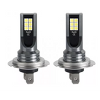 Set 2 becuri auto LED H7 – 12 LED-uri SMD, 120W, lumina alba 6000K