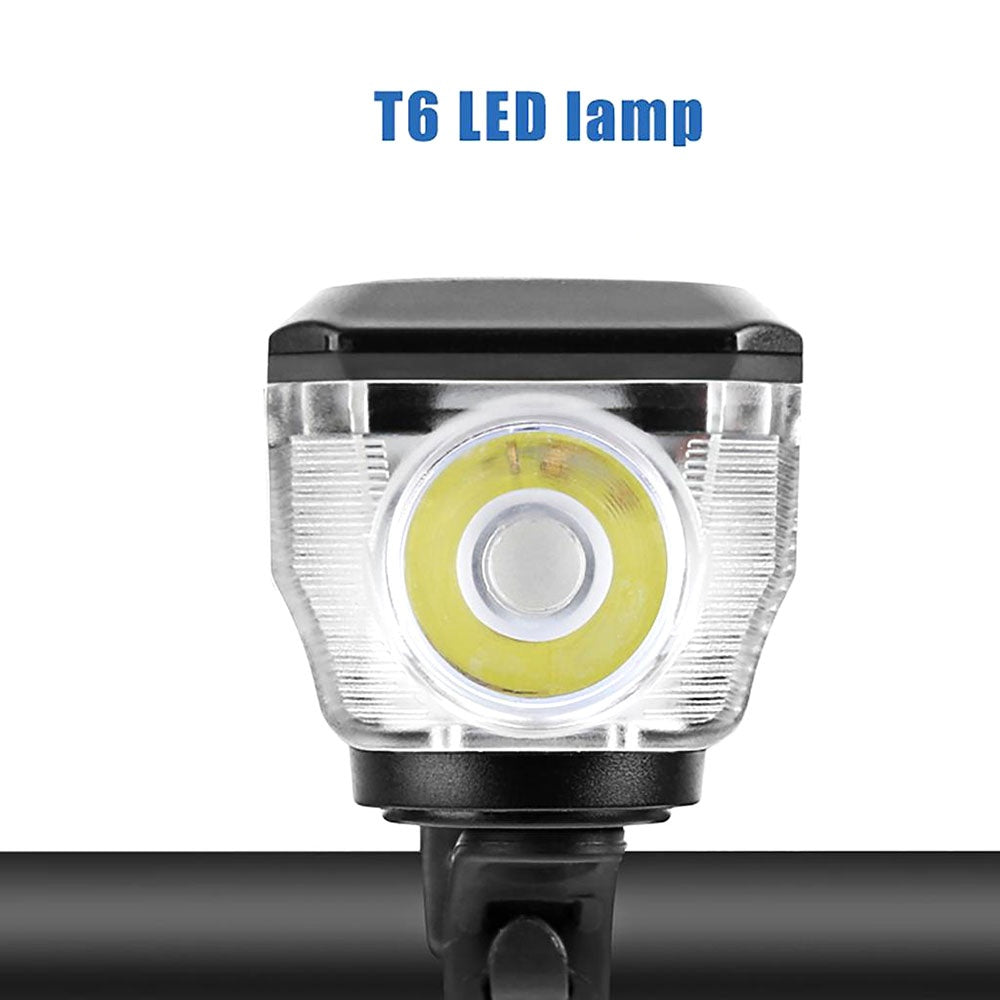 Far LED cu incarcare solara si claxon pentru bicicleta/trotineta Imagine secundară a produsului