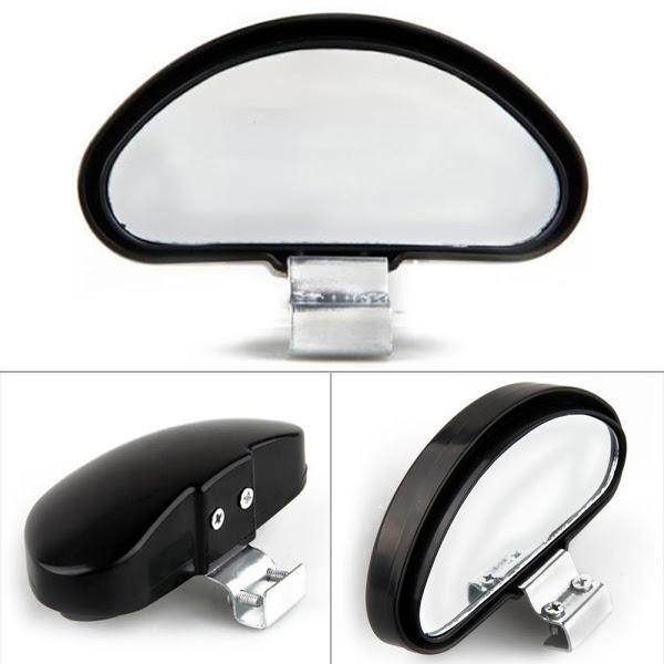 Set 2 x Oglindă auto suplimentara unghi mort cu LED pentru Baie și Machiaj Imagine secundară a produsului
