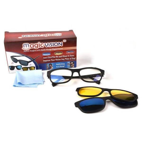 Ochelari de soare magnetici cu lentile interschimbabile Magic Vision Imagine principală a produsului