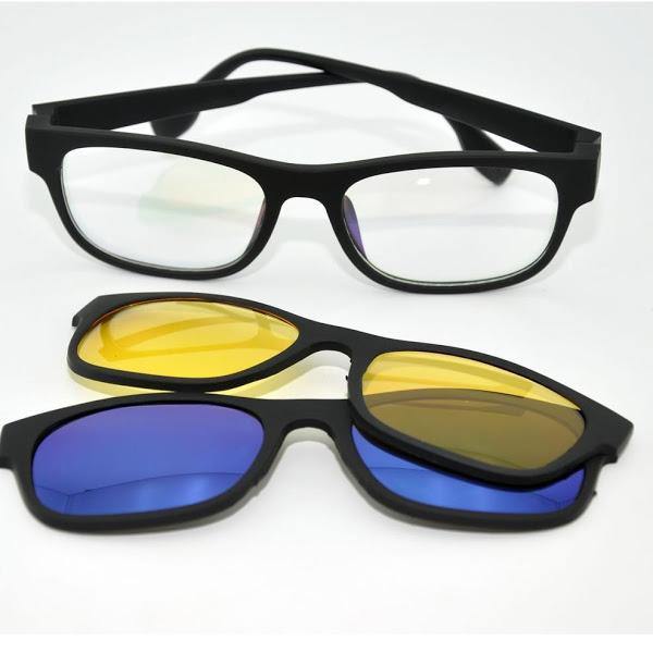 Ochelari de soare magnetici cu lentile interschimbabile Magic Vision Imagine secundară a produsului