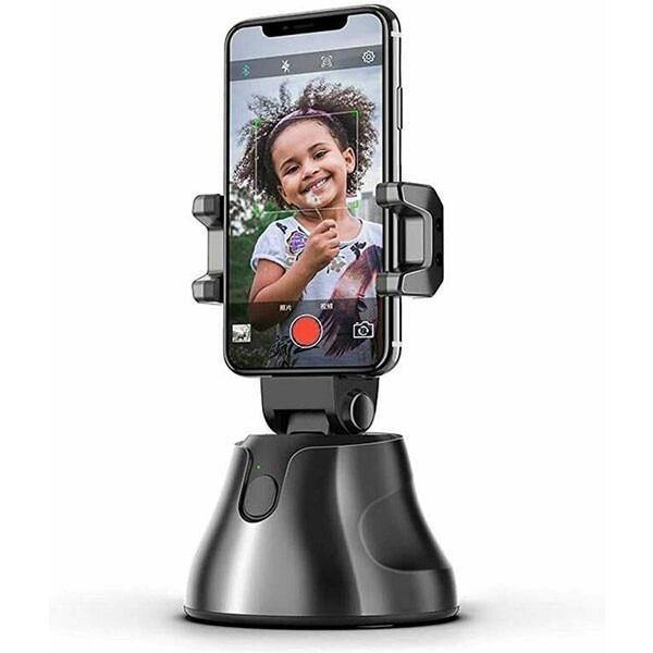 Suport rotativ telefon, Robot cameraman Bluetooth cu recunoastere faciala si rotire 360 grade Imagine principală a produsului